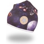 Little Angel čepice podšitá Outlast vesmír/pruh bílošedý melír – Sleviste.cz