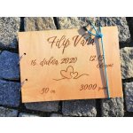 Coolsvatba Dřevěné fotoalbum Miminko Velikost: A5, Orientace: Na šířku, Stránky: 30 stran - bílá – Zboží Živě