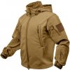 Army a lovecká bunda, kabát a blůza Bunda Rothco tactical s kapucí softshell coyote