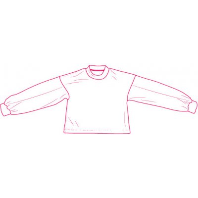 Takoy Elektronický PDF střih dámská mikina se skládaným rukávem Amanda-40-46 – Zboží Mobilmania