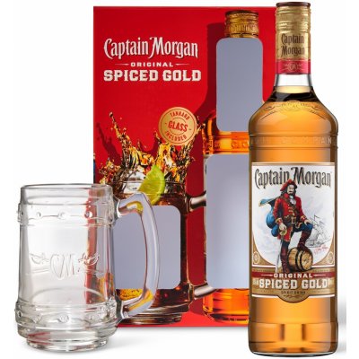 Captain Morgan Original Spiced Gold 35% 0,7 l (dárkové balení korbel)