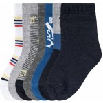 Lupilu Chlapecké ponožky s BIO bavlnou, 7 párů šedá/modrá/bílá – Zboží Dáma