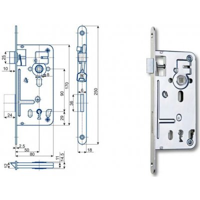 HOBES 536C BB P/L 90/80 mm – Hledejceny.cz