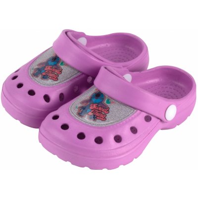 Dívčí nazouváky s 3D efektem lila fialová – Zboží Dáma