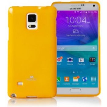 Pouzdro Jelly Case Samsung Galaxy NOTE 4 žluté