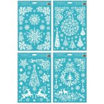 Anděl Přerov Okenní fólie vánoční s glitrem 30 x 20 cm 218 – Hledejceny.cz