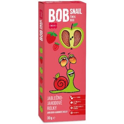 ŠNEK BOB jablečno jahodové rolky 30 g – Zboží Mobilmania