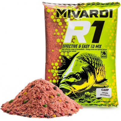 Mivardi Krmítková Směs R1 Carp 950 g Jahoda – Sleviste.cz