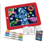 Magic Pad No.8131 Magická LED tabule na kreslení svítící LED deska 25,5 x 19 cm červená – Zboží Mobilmania