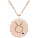 Eppi Zlatý přívěsek se znamením a modrým safírem Býk P35363 – Sleviste.cz