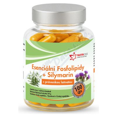 Nutricius Esenciální Fosfolipidy + Silymarin s právenkou 100 kapslí – Hledejceny.cz
