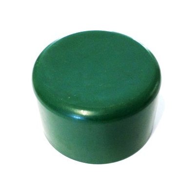 Plastový klobouček na sloupek | kruhový profil Ø 48 mm | zelený – Sleviste.cz