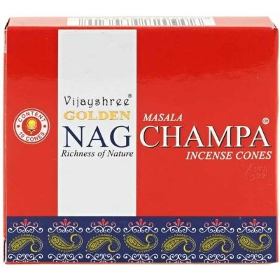 Vijayshree Vonné jehlánky Golden Nag Champa 10 ks – Zboží Dáma