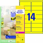 Avery Zweckform 25 listů, A4, žluté L7263Y-25 – Zboží Dáma