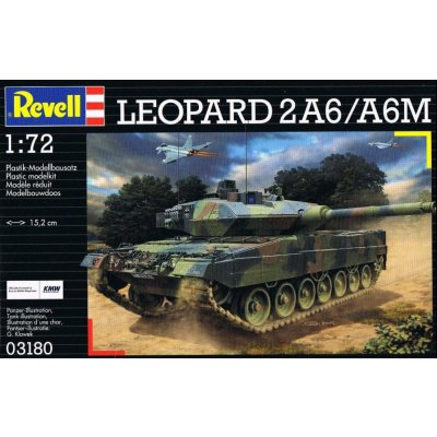 Revell Plastic ModelKit tank 03180 Leopard 2 A6M 1:72 – Zboží Mobilmania