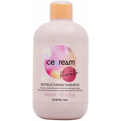 Inebrya Ice Cream Keratin Restructuring Shampoo 300 ml – Zboží Mobilmania
