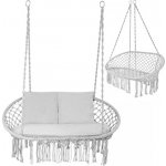 Gardlov 27378 Dvojité závěsné houpací křeslo šedé – Zboží Dáma