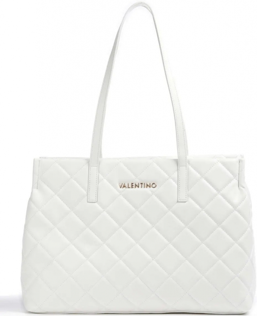 Valentino bags Ocarina shopper velká prošívaná kabelka bílá