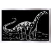 Škrábací  obrázek Dinosauři mimo Jurský Škrabací obrázek stříbrný brontosaurus