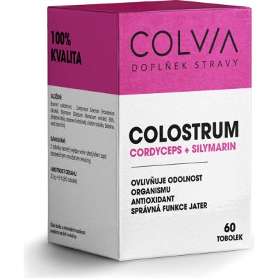 Colvia Colostrum IgG40 + Cordyceps + Sylmarin 60 kapslí – Hledejceny.cz