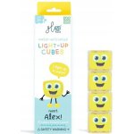 Glo Pals svítící senzorické kostky do vody žluté ALex 4 ks – Hledejceny.cz