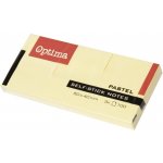 Samolepicí blok na poznámky OPTIMA 38 × 51 mm, žlutý, 3 × 100 listů, 122943 – Hledejceny.cz