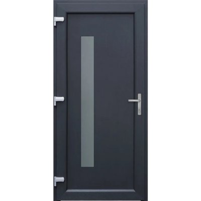 ASKO Vigo antracit sklo satinato levé 98 x 208 cm – Zboží Mobilmania