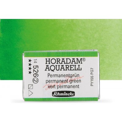 Schmincke Horadam akvarelové barvy v celé pánvičce 526 permanentní zelená – Hledejceny.cz