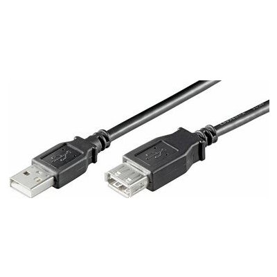 MicroConnect USBAAF2B USB2.0 A (M) - USB2.0 A (F), 2m, černý – Zbozi.Blesk.cz