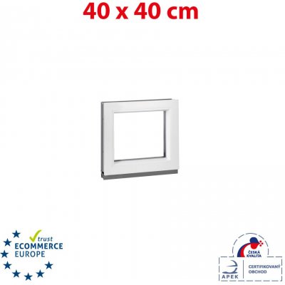 Okna Hned Plastové okno 400 x 400 mm bílé fixní (neotvíravé) – Sleviste.cz