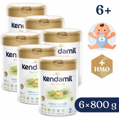 Kendamil 2 BIO Nature HMO+ 6 x 800 g – Zbozi.Blesk.cz