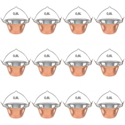 Perfect Home Servírovací kotlík měděný 0,8L, 12ks, 78159 – Zboží Dáma