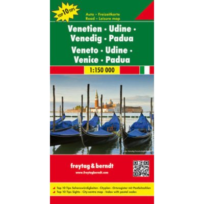Benátky Veneto Udine Padova mapa 1:150t. FB – Zbozi.Blesk.cz