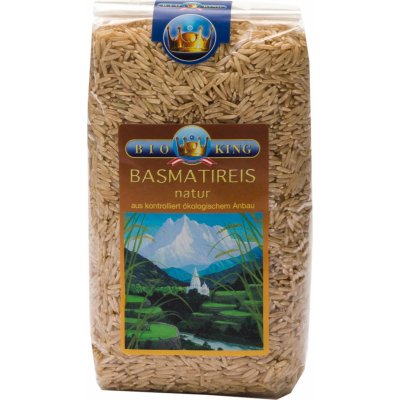 BioKing Bio Basmati rýže přírodní a neloupaná 0,5 kg – Zboží Dáma