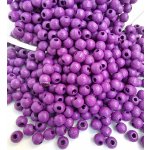 Detoa dřevěné korálky fialové 4 mm 10 ks – Sleviste.cz