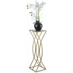 DekorStyle Moderní stojan na květiny Lorenzo 75 cm zlatý – Zboží Dáma