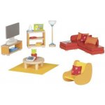 Goki Obývací pokoj nábytek do domečku pro panenky 23 díly – Sleviste.cz