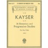 Noty a zpěvník KAYSER 36 Elementary and Progressive Studies for the Viola, op.20 / viola