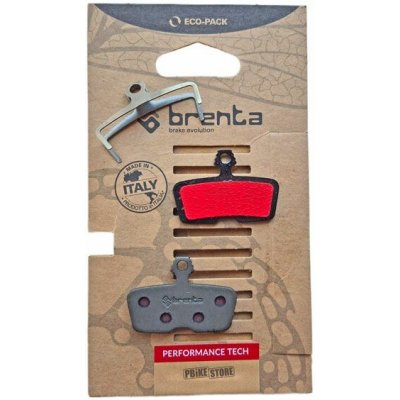 BRENTA BIKE brzdové destičky organické MTB / silniční polokovové vhodné pro AVID CODE (2011-2014) CODE R, SRAM CODE RSC / R (2017), GUIDE RE BR123 | Zboží Auto