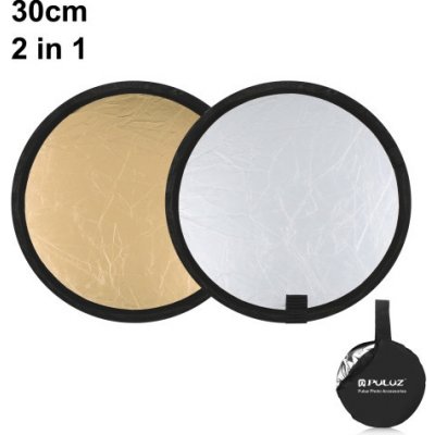 PULUZ 30cm 2 v 1 stříbrná / zlatá skládací fotostudiová odrazná deska – Hledejceny.cz