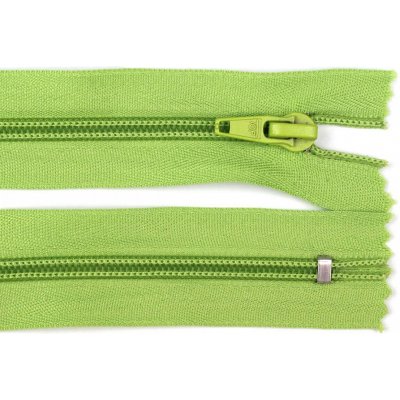 Spirálový zip šíře 5 mm délka 80 cm bundový POL 234 zelená sv. – Zboží Dáma