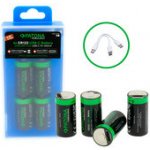 PATONA nabíjecí baterie CR123A Li-lon 800mAh 3,7V s USB-C nabíjením, 4ks v balení – Zbozi.Blesk.cz