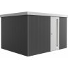 Zahradní domek Biohort Neo 3D 3.1 standardní dveře 348 x 292 cm tmavě šedý