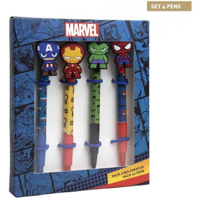 Dárkový psací set Cerdá Marvel Avengers 4 pera 2700000340 – Hledejceny.cz
