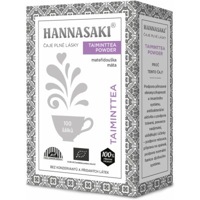 Hannasaki TAIMINTTEA – mateřídouška a máta BIO 50 g – Zboží Dáma