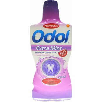 Odol Extra Mint ústní voda bez alkoholu 500 ml