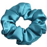 Saténová gumička do vlasů - tyrkysová – Zboží Dáma