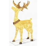 DECOLED 3D LED svítící jelen 150 cm, teple bílý, 161 diod, IP44 venkovní, vč. trafa – Hledejceny.cz