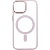 Pouzdro a kryt na mobilní telefon Apple WG Iron Eye MagSafe pro Apple iPhone 15 Pink Transparent