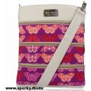 Dara bags Dariana Big No.1585 Motýli -pink beige purple